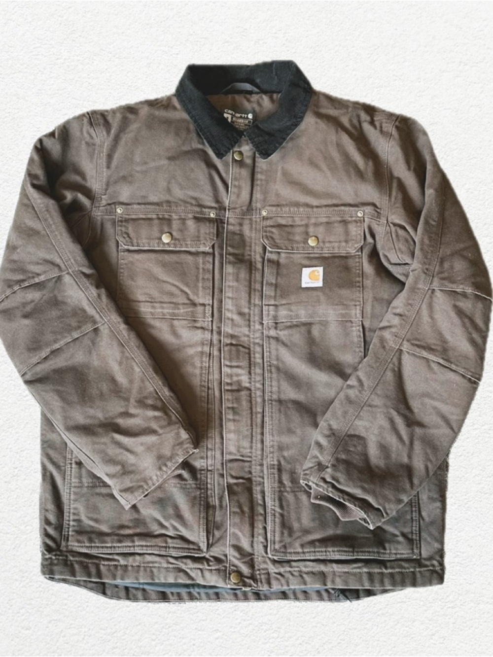 Carhartt Full Swing Relaxed Fit Washed Duck Insulated Traditional Coat | SIZE M